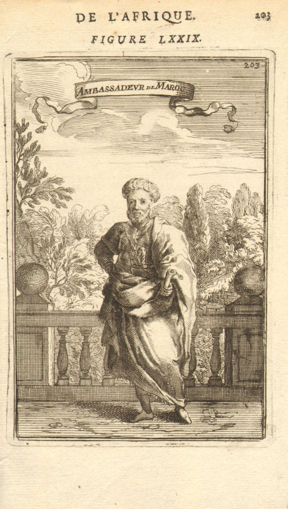 MOROCCO. 'Ambassadeur de Maroc'. Moroccan Ambassador. Costume. MALLET 1683